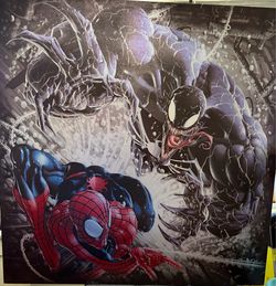 Spider Man and Venom poster high quality