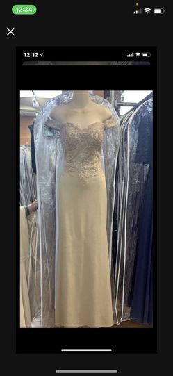 Size XL Color (beige champagne ) Formal Dress
