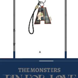 Authentic Pop Mart Pin For Love Letter "A"