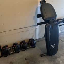 Dumbbell and Bench Set 