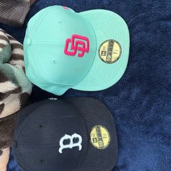 Red Sox Hat, Padres Hat