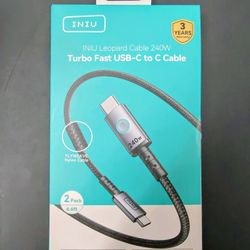 240W Turbo Fast USB  C to USB C Charging Cable for iphone 17, macbooks, ipad,etc