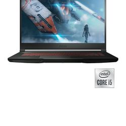 MSI GF63 Thin Gaming Laptop, 15.6" FHD Display, Intel Core i5-10300H, NVIDIA GeForce GTX 1650 MaxQ, 8GB DDR4, 256GB NVMe SSD, Black, Windows 10 - GF63