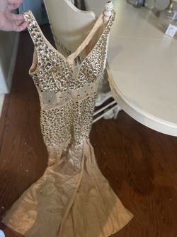 Gold dress