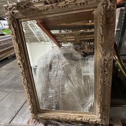 Luxury 48x36 Heavy Metal Beveled Mirror