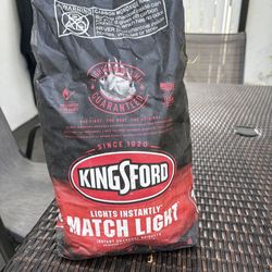 Two Unopened 8lb Bags of kingsford Match Light Charcoal