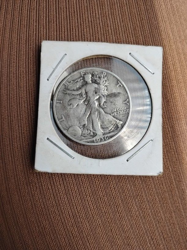 1936 Walking liberty No Mint Mark