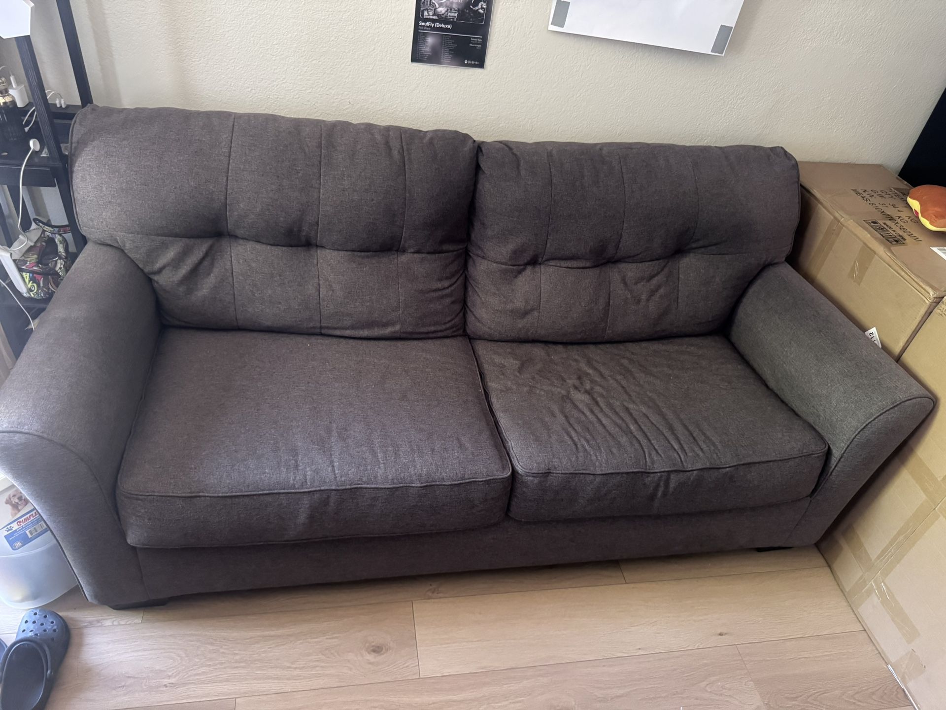 Sofa Loveseat And Corner Shelf
