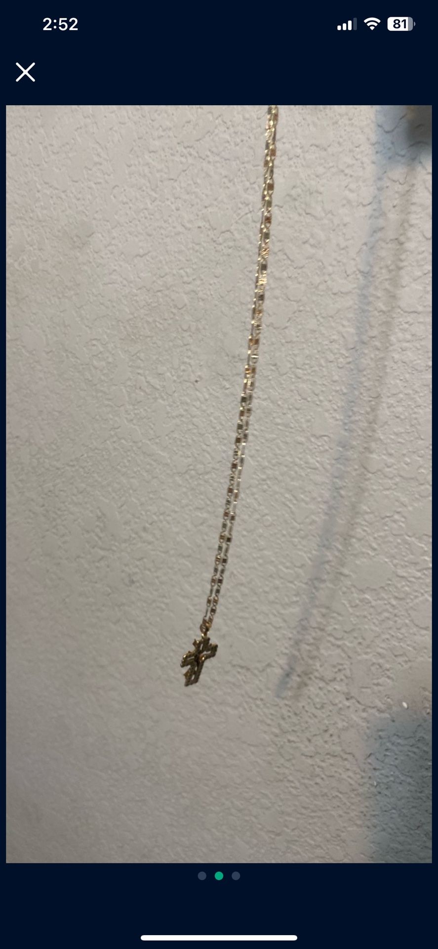 Gold chain and pendant both 14k
