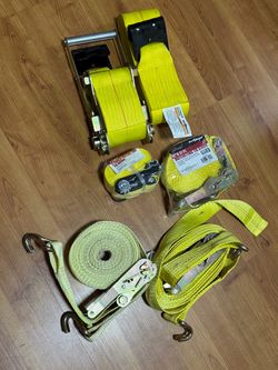 5 Heavy Duty Ratchet Tie Down Straps – Haul-Master Cargo Straps
