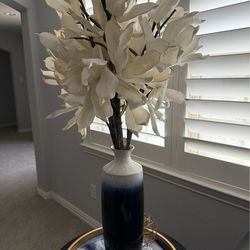 Blue Vase with Flowers