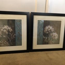 LOVELY FLOWER FRAMED PRINT PAIR