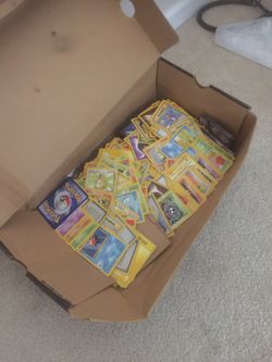 Box of Pokémon cards