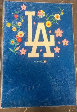 LA Dodgers Takashi flower soft rug