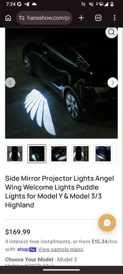 Hansshow mirror projector Tesla y and 3