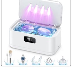Ultrasonic Jewelry Cleaner,50Khz Professional Jewelry Cleaner Ultrasonic Machine for Jewelry, Eyeglasses, Rings, Watch Strap, Dentures, 304 Stainless 