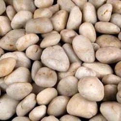 White with Beige Tint .75”-1.25” Landscaping rocks