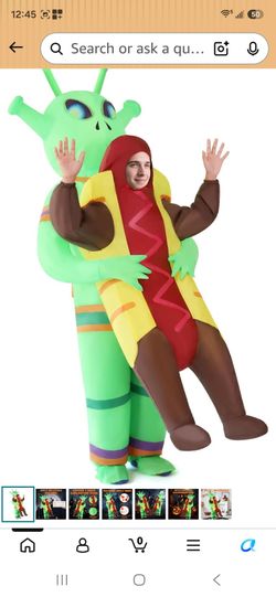 Adult Small Alien  Inflatable Costume $30