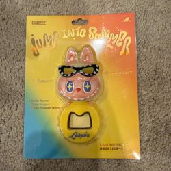 POPLAND Labubu Jump Into Summer Bottle Opener / Fridge Magnet