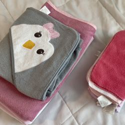 Baby Girl Bath Towels 