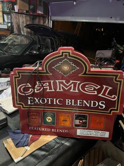 Vintage Camel 2-sided tavern memorabilia sign