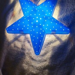 Blue Star Hanging Wall Nightlight