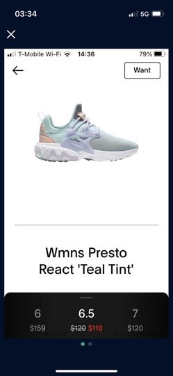Nike Presto React Teal