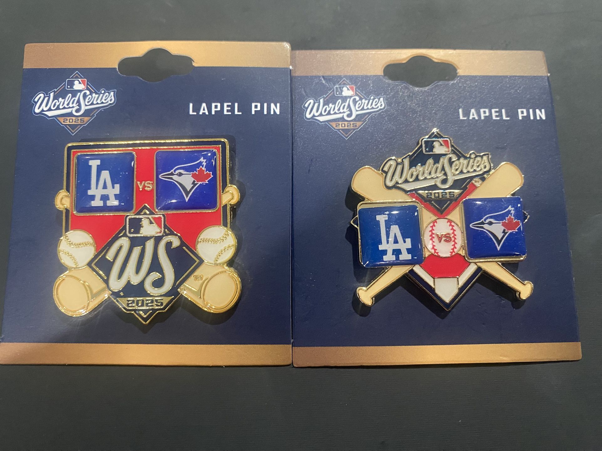2025 World Series Dodgers vs Blue Jays Dueling Pin Limited Edition