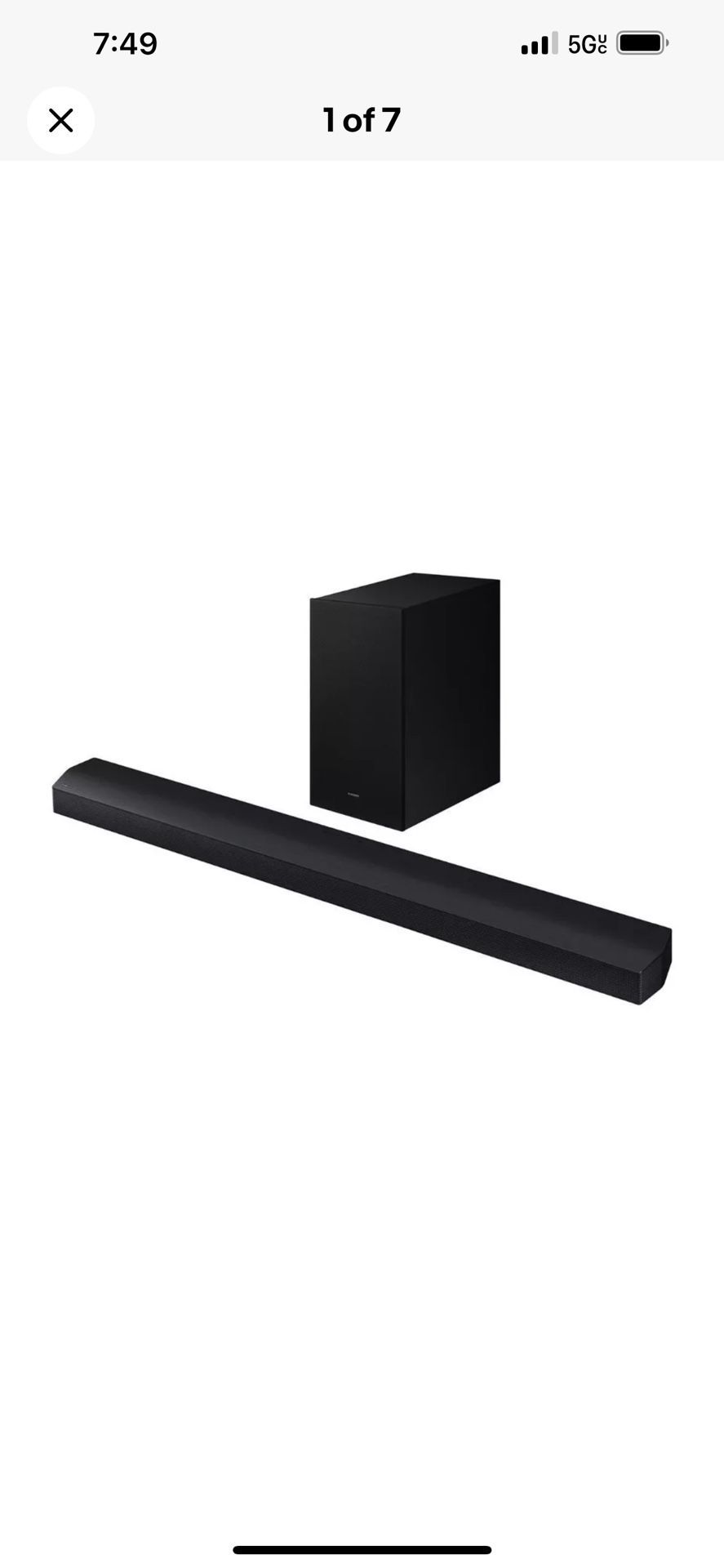 Home Theater System HW-K550 Samsung Pre owned Tested