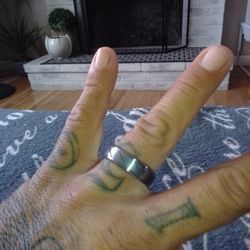 Mens Tungsten Carbine Wedding Ban 