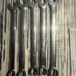 Snapon 12-Point Metric Flank Drive Combination Wrench’s 10,11,12,13,15 $80 for the 5 in n Lakeland 