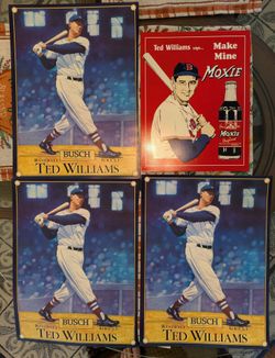Ted Williams Baseball Posters plus Tin Advertising