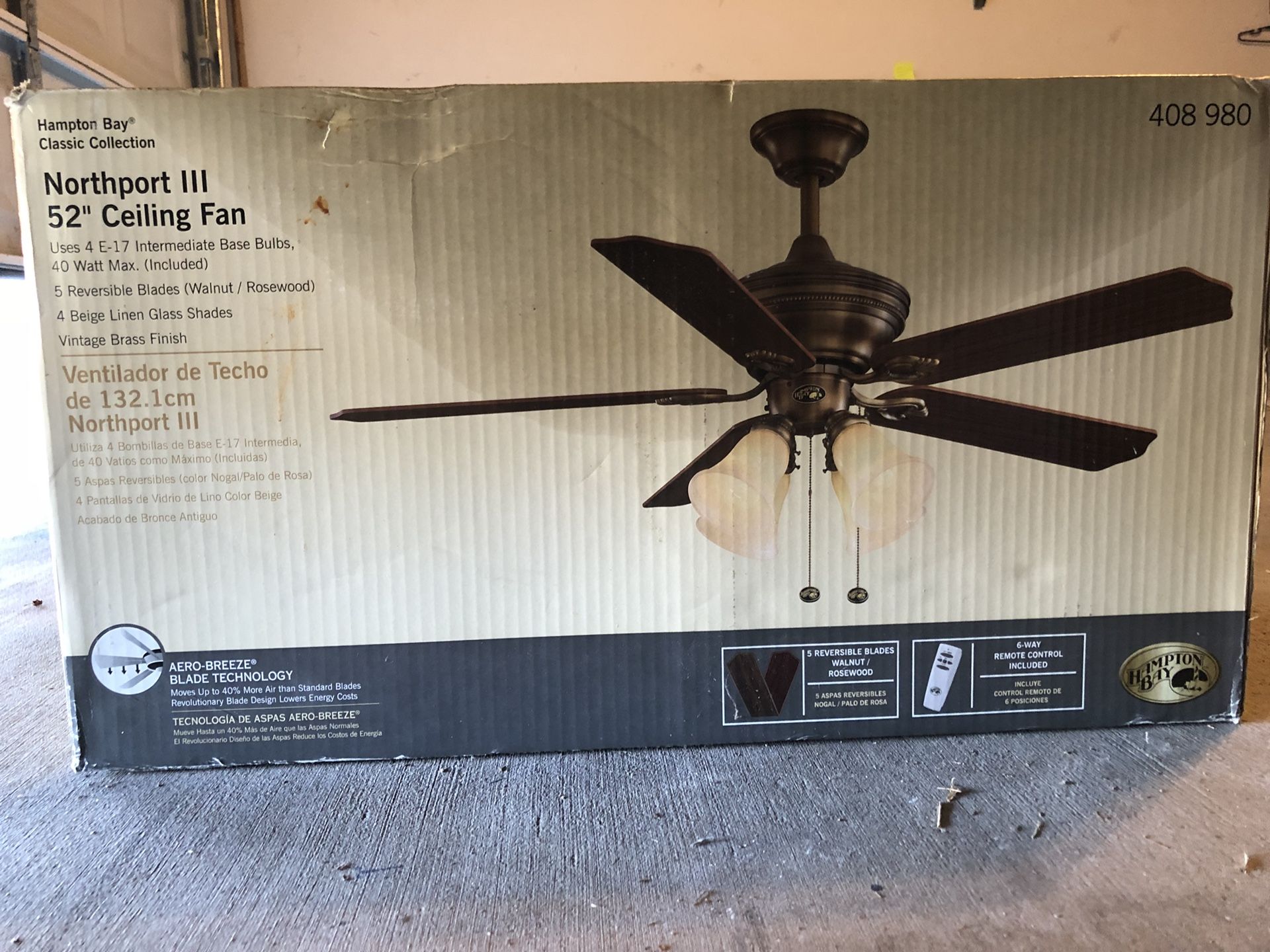 Ceiling fan 52”