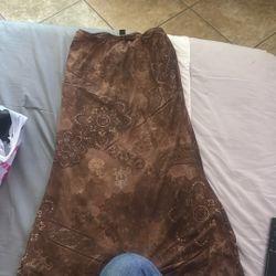 Brown Skirt 