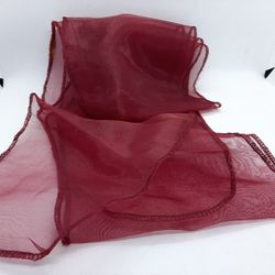 Burgandy Organza Sashes ~ appoximately 7" x 108" ~  Lot of 298   ~ ranjacuj