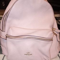 Coach Leather Backpack Purse 