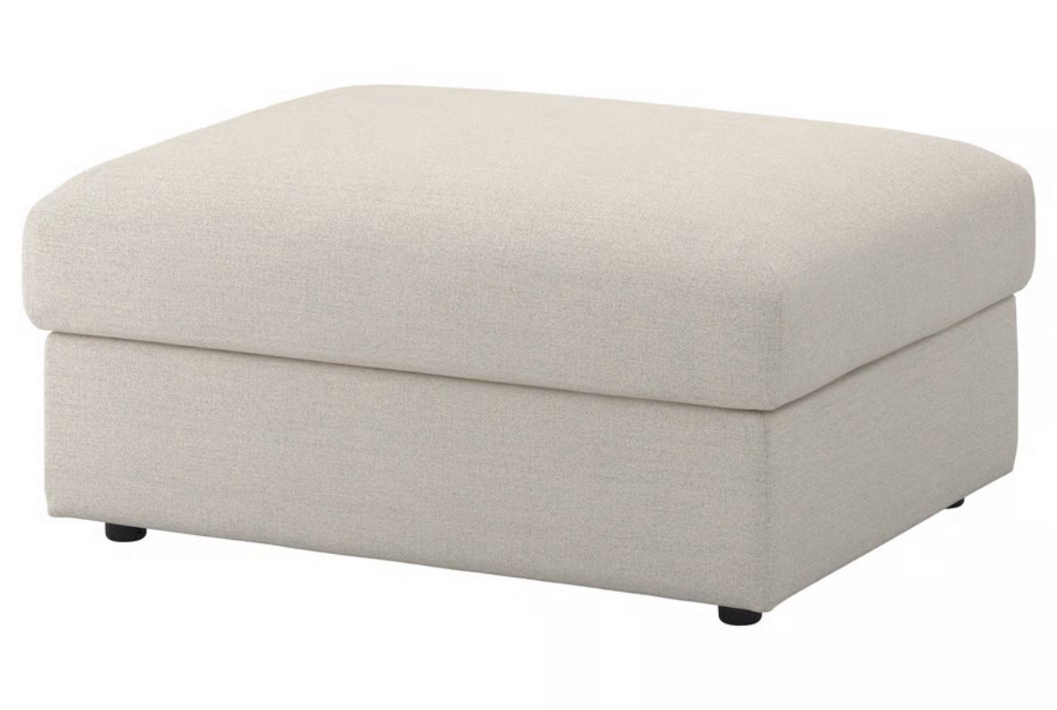 Ottoman with storage, Gunnared beige