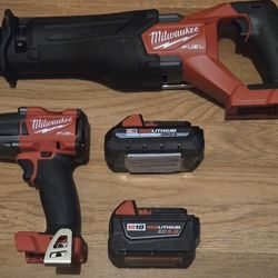 2 Brand NEW Milwaukee Tools Both Fuel Brushless 
