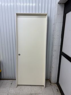 3 DOORS primed flush hollow core interior prehung