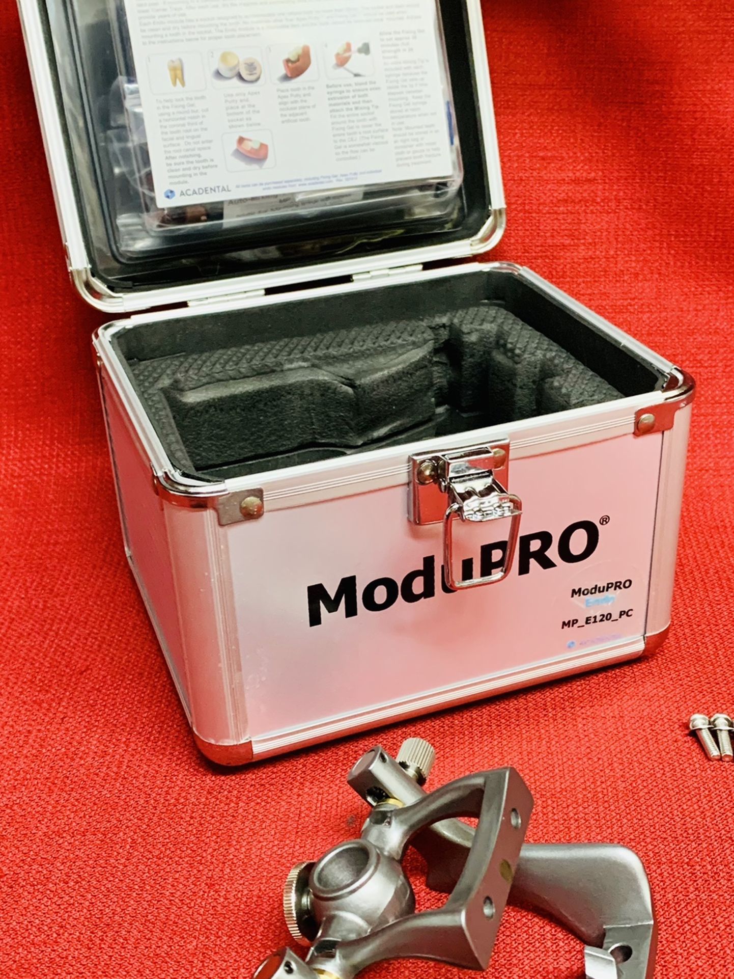 ModuPRO ENDO Typodont Hinge w/ Case Acadental Fixing Gel/Apex Putty Tray Screws