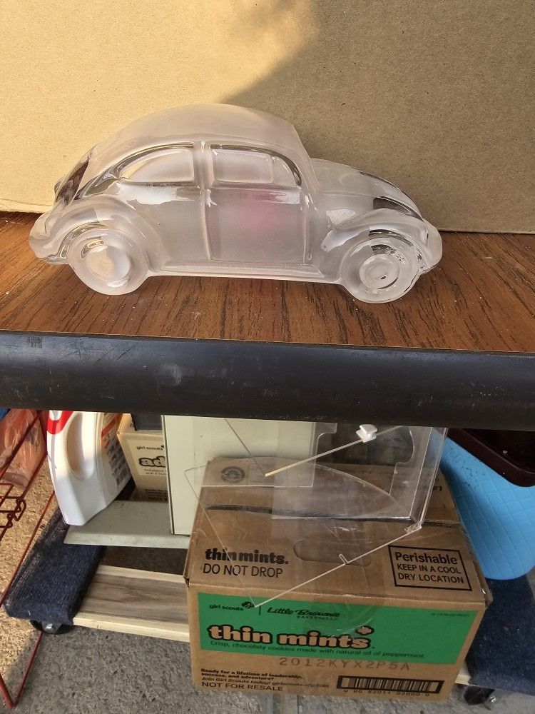 Frosted Glass V. W. Bug Car Paper Weight