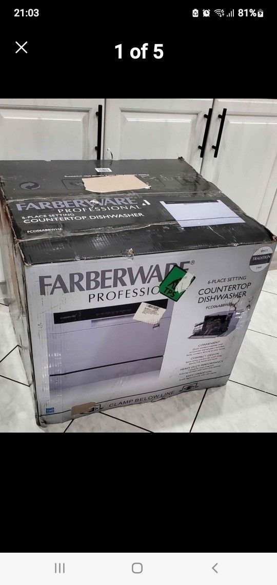 Professional Compact Portable Countertop Diswasher Farberware