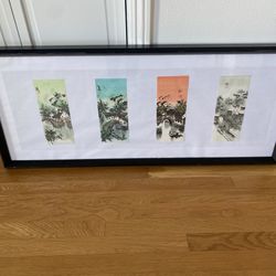 4 Season Paintings In Custom Frame