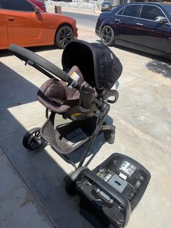 Baby Stroller with Car Seat Base
