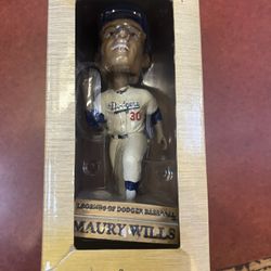 Dodger Maury Wills Bobble head. Brand New