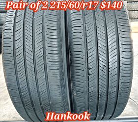 Pair of 2 215/60/r17 ‼️ free instalation and balance ‼️