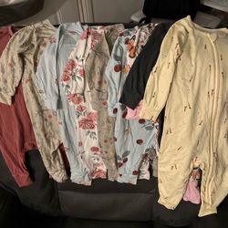 Baby bamboo clothes mixed sizes bundle
