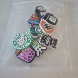 Coffee Themed Croc Charms