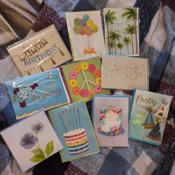 Bundle of 10 Papyrus Birthday Cards