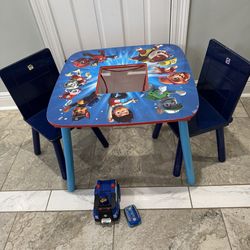Kid paws troll chairs, table and chase remote control small car alls for $35